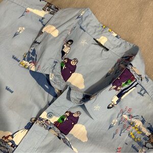 Studio Ghibli Howl's Moving Castle unisex button up shirt, no size tag